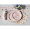 6 assiettes en carton - Diamètre 22,5 cm - Collection Licorne Magique