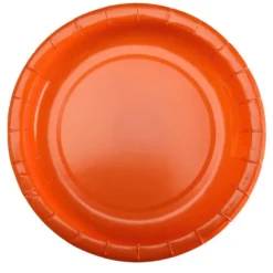 10 assiettes en carton - Diamètre 22 cm - Couleur au choix