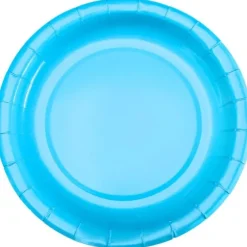 10 assiettes en carton - Diamètre 22 cm - Couleur au choix