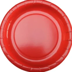10 assiettes en carton - Diamètre 22 cm - Couleur au choix