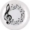 10 assiettes en carton FSC® - Diamètre 22,5 cm - Collection Musique