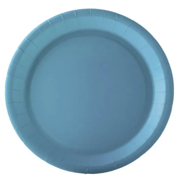 10 Assiettes en Carton Recyclable - 18 cm - Couleur au Choix