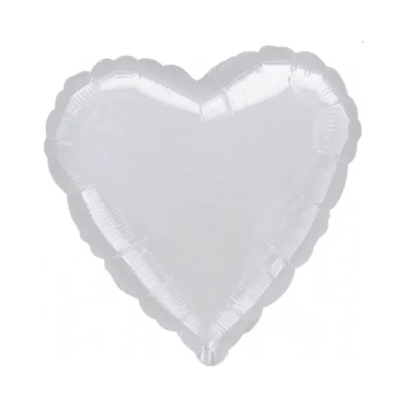 Ballon Coeur - Argent - 81 cm