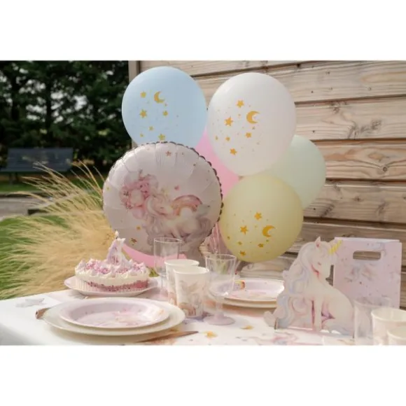 Ballon en aluminium arrondi - Diamètre 45 cm - Collection Licorne Magique