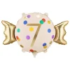 Ballon en aluminium - Bonbon à chiffre - 61 x 37 cm - Chiffre au choix