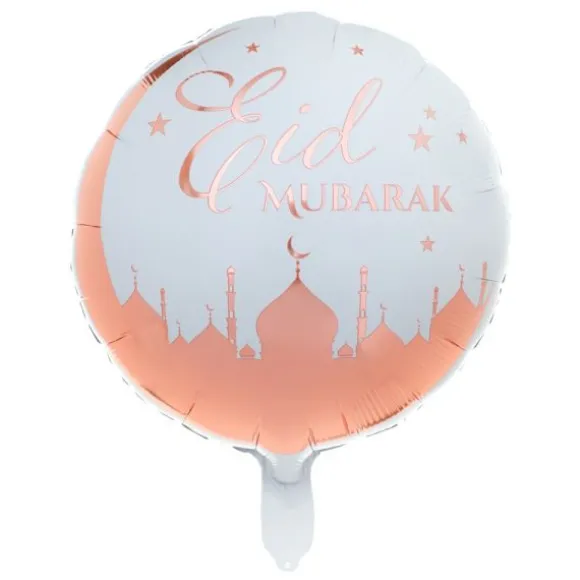 Ballon en Aluminium - Eid Mubarak - Diamètre 45 cm
