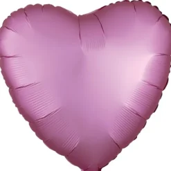 Ballon en aluminium en forme de cœur satiné - 43 cm - Couleur au choix