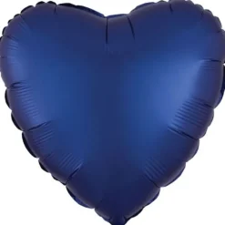 Ballon en aluminium en forme de cœur satiné - 43 cm - Couleur au choix
