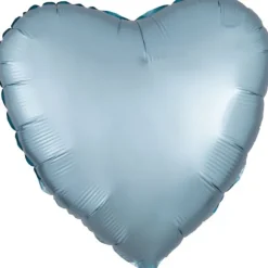 Ballon en aluminium en forme de cœur satiné - 43 cm - Couleur au choix