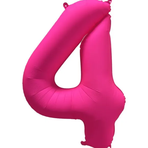 Ballon fluo en aluminium en forme de chiffre - Vert Fluo - 86 x 70 cm - Chiffre au choix