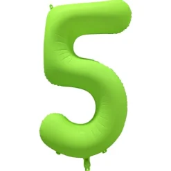 Ballon fluo en aluminium en forme de chiffre - Vert Fluo - 86 x 70 cm - Chiffre au choix