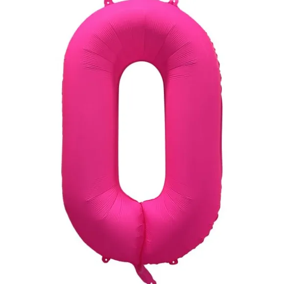 Ballon fluo en aluminium en forme de chiffre - Vert Fluo - 86 x 70 cm - Chiffre au choix