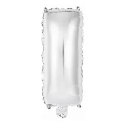 Ballon Métallique à Air - Argent - 40 à 45 cm - Lettre au Choix