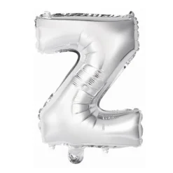 Ballon Métallique à Air - Argent - 40 à 45 cm - Lettre au Choix