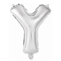 Ballon Métallique à Air - Argent - 40 à 45 cm - Lettre au Choix