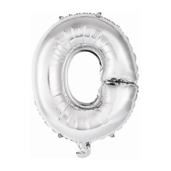 Ballon Métallique à Air - Argent - 40 à 45 cm - Lettre au Choix
