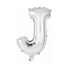 Ballon Métallique à Air - Argent - 40 à 45 cm - Lettre au Choix