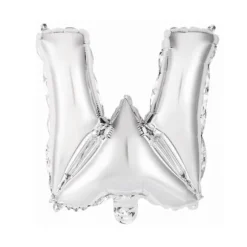 Ballon Métallique à Air - Argent - 40 à 45 cm - Lettre au Choix