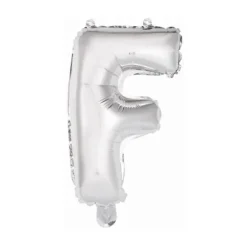 Ballon Métallique à Air - Argent - 40 à 45 cm - Lettre au Choix