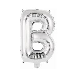 Ballon Métallique à Air - Argent - 40 à 45 cm - Chiffre au Choix