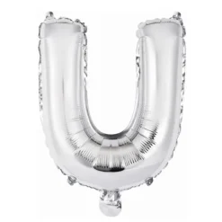 Ballon Métallique à Air - Argent - 40 à 45 cm - Chiffre au Choix