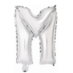 Ballon Métallique à Air - Argent - 40 à 45 cm - Chiffre au Choix