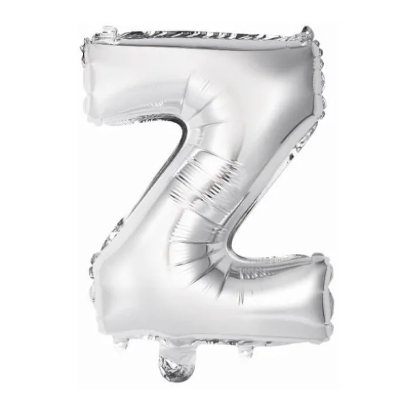 Ballon Métallique à Air - Argent - 40 à 45 cm - Chiffre au Choix