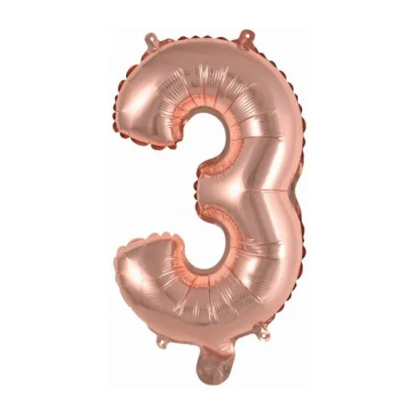 Ballon Métallique à Air - Argent - 40 à 45 cm - Chiffre au Choix