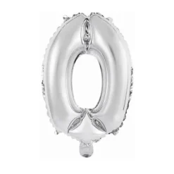 Ballon Métallique à Air - Argent - 40 à 45 cm - Chiffre au Choix