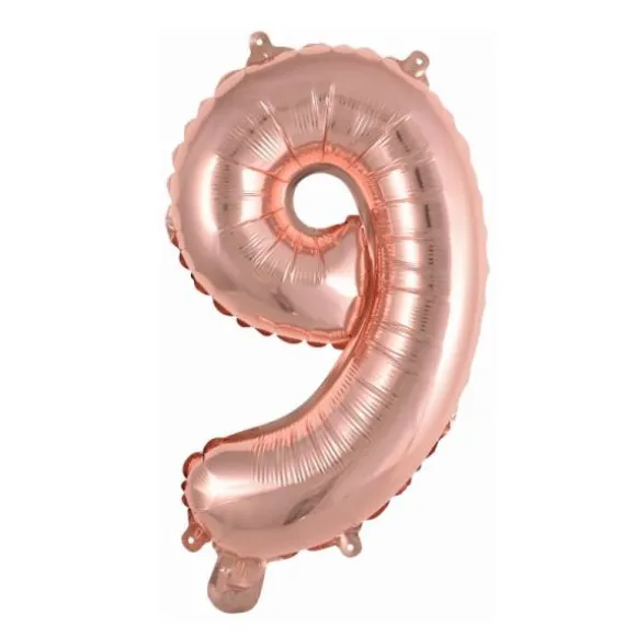 Ballon Métallique à Air - Argent - 40 à 45 cm - Chiffre au Choix