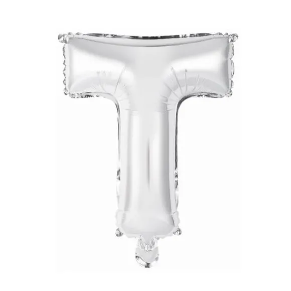 Ballon Métallique à Air - Argent - 40 à 45 cm - Chiffre au Choix