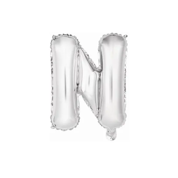 Ballon Métallique à Air - Argent - 40 à 45 cm - Chiffre au Choix