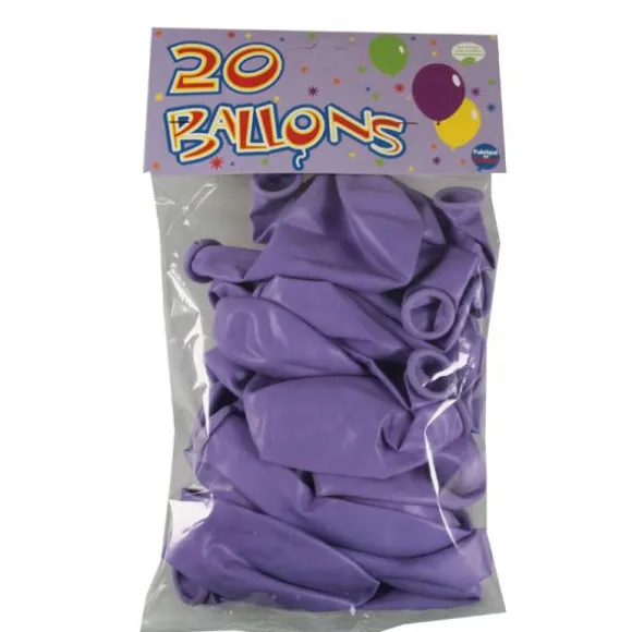 20 Ballons de Baudruche Lilas