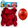 25 Ballons de baudruche métallisés - Rouge