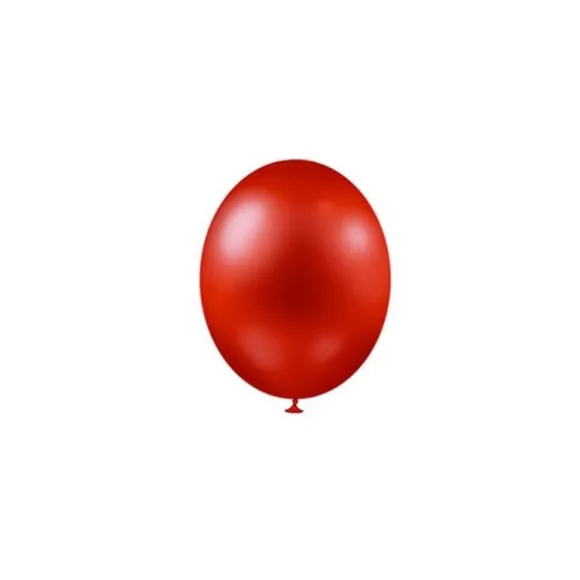 25 Ballons de baudruche métallisés - Rouge