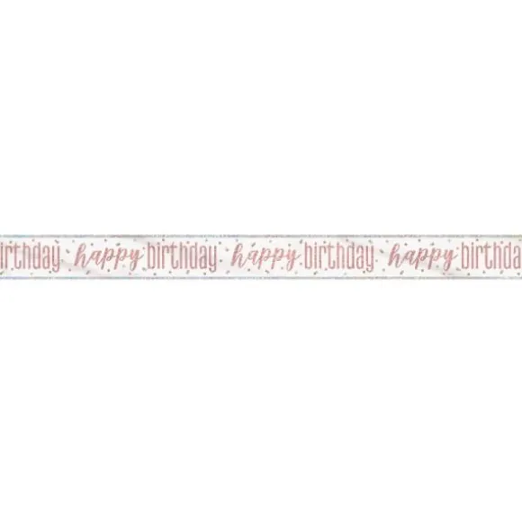 Bannière " Happy Birthday " Prism - Glitz Rose Gold - 2,75 m