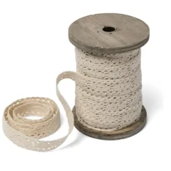 Bobine Dentelle Ivoire 1.5 cm x 10 m