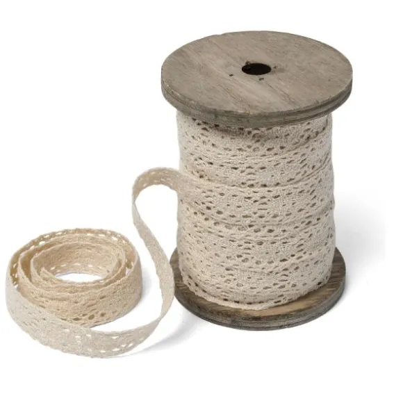 Bobine Dentelle Ivoire 1.5 cm x 10 m