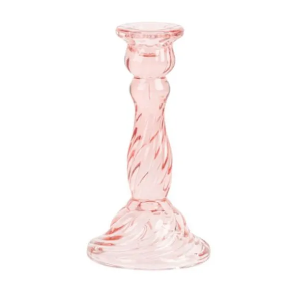 Bougeoir double en verre - Paul - 6,5 x 7,5 cm