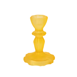 Bougeoir double en verre - Paul - 6,5 x 7,5 cm