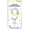 Bougie d'Anniversaire chiffre 3 Multicolore