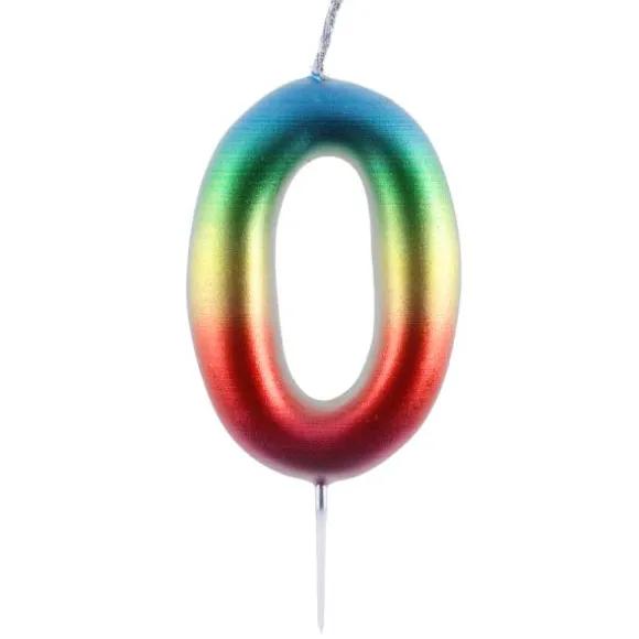 Bougie en forme de chiffre pour anniversaire - 9 cm - Collection Anni' Festy - Âge au choix