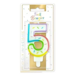 10 bougies argentées avec bobèche - 7,5 cm