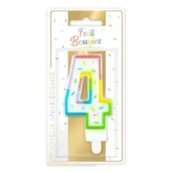 10 bougies argentées avec bobèche - 7,5 cm