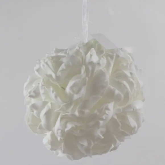Boule de Roses - Blanc - 16cm