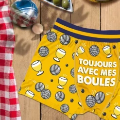 Boxer humoristique Pétanque - Collection Boxer Passion - Taille au choix