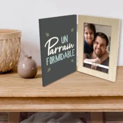 Cadre Photo Pliable - Un parrain formidable - Collection Famille d'Amour