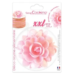 4 camélias blancs en azyme pour pâtisseries