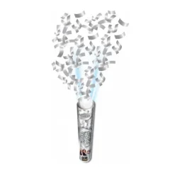 Canon à confettis 30 cm - Argent