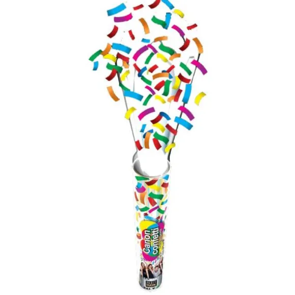 Canon à Confettis 30 cm - Rectangles - Multicolore
